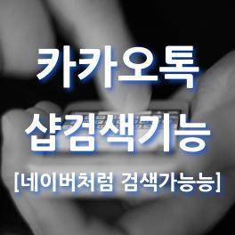  카카오 샵검색 기능으로 네이버처럼 검색하기