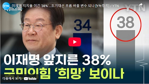제21대 대통령 선거 지지율 추이