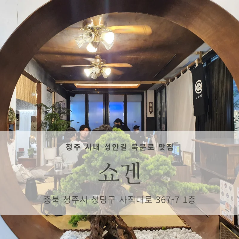  [청주 시내 성안길 북문로 일식 맛집 추천] 쇼겐_초밥, 돈카츠, 덮밥, 숙성회