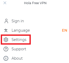 hola-VPN-Setting