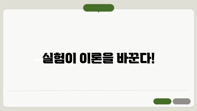 과학적 방법론: 실험과 이론의 상호작용