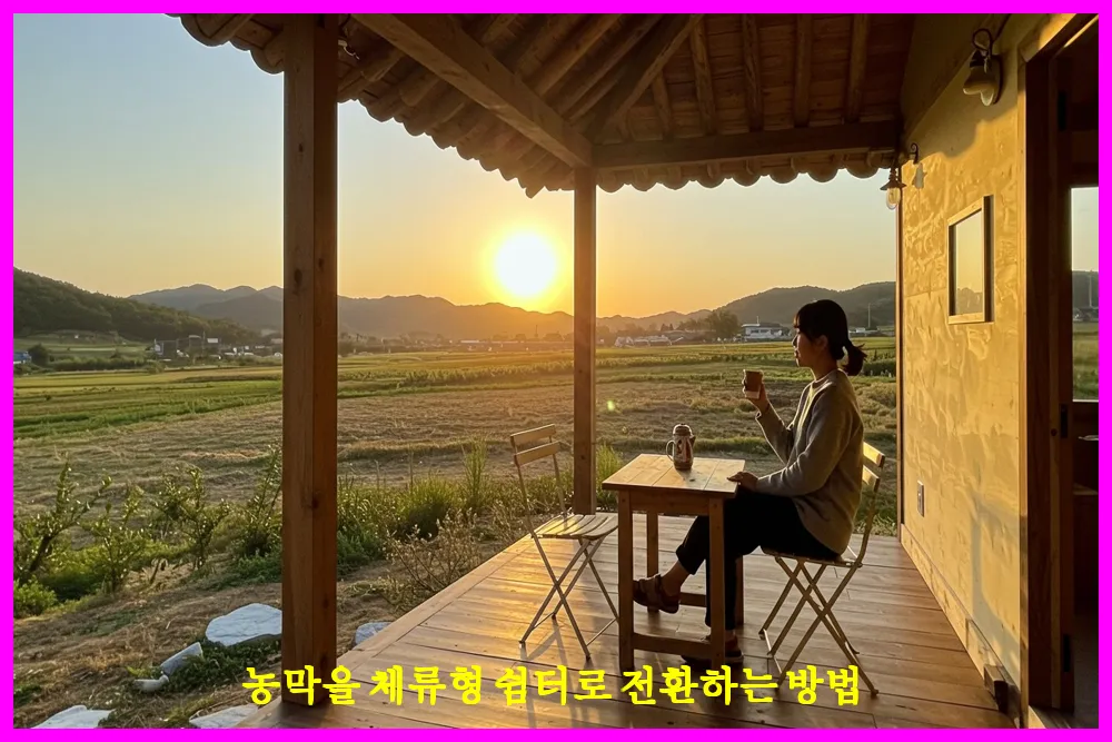 농막을 체류형 쉼터로 전환하는 방법