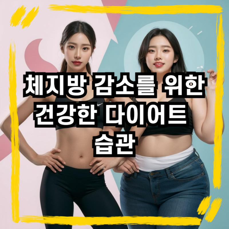 체지방 감소를 위한 건강한 다이어트 습관