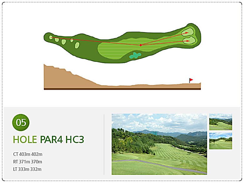 화순엘리체cc 남 코스 5번 홀