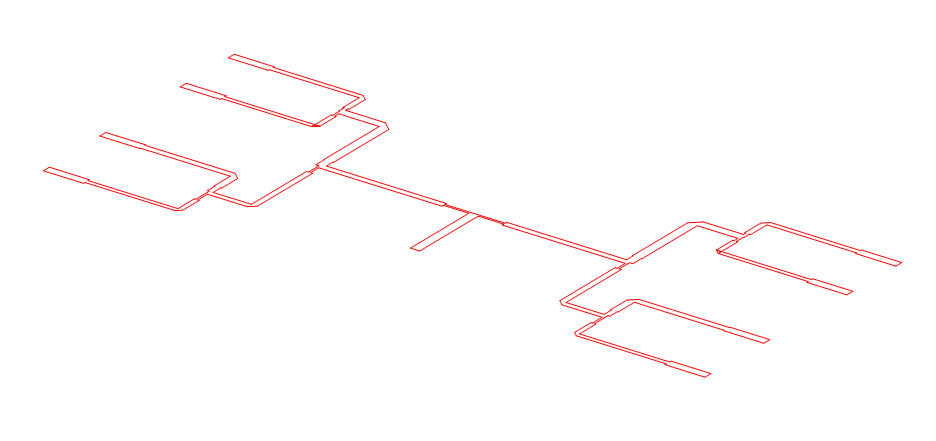  8-way Power divider (Chebyshev, SLL 25dB)