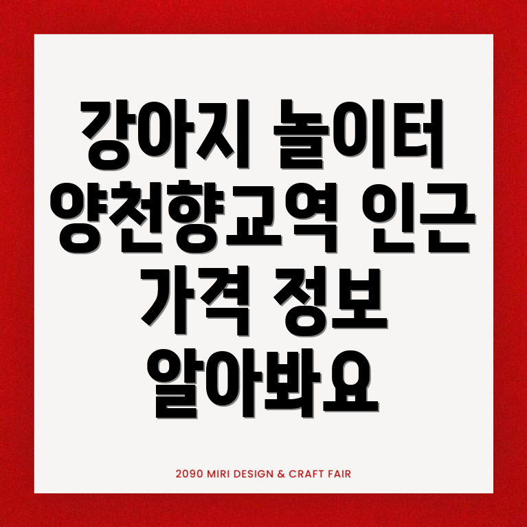 강아지 운동장