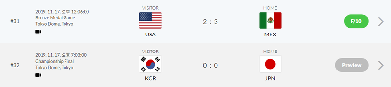 2019 WBSC 프리미어 12 파이널 방송 한국 대 일본, 다 같이 응원해요! 6