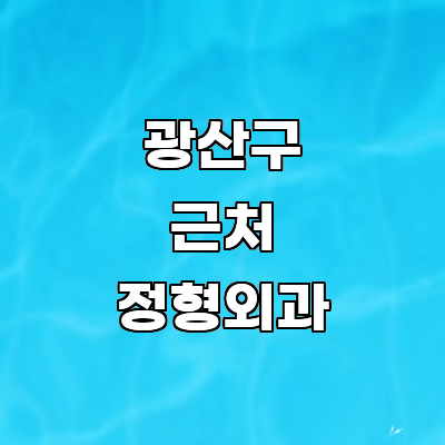 광주 광산구 정형외과