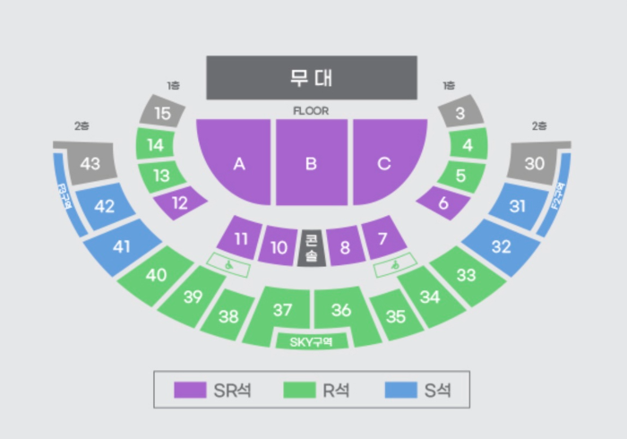 미스터트롯3 탑7 콘서트 좌석배치도