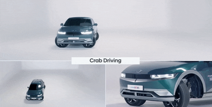 현대차의 놀라운 신기술 &#39;크랩 드라이브&#39; VIDEO: Hyundai ‘Crab Drive’ is the latest in EV maneuverability