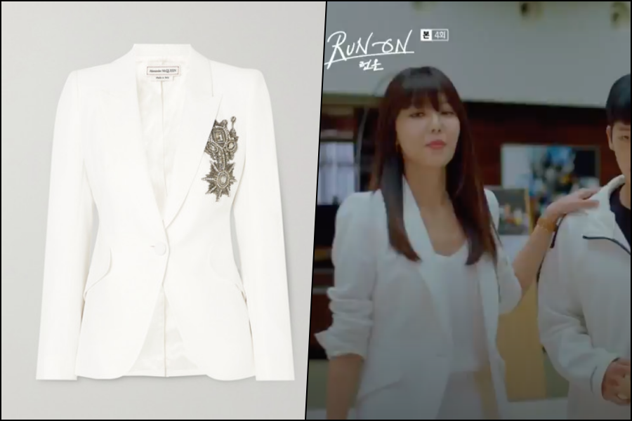  [TV속패션] 드라마 런온 4회 최수영 알렉산더맥퀸(Alexander McQueen) 화이트 블레이저 패션 정보 #런온 4회 수영 하얀색 블레이저 패션