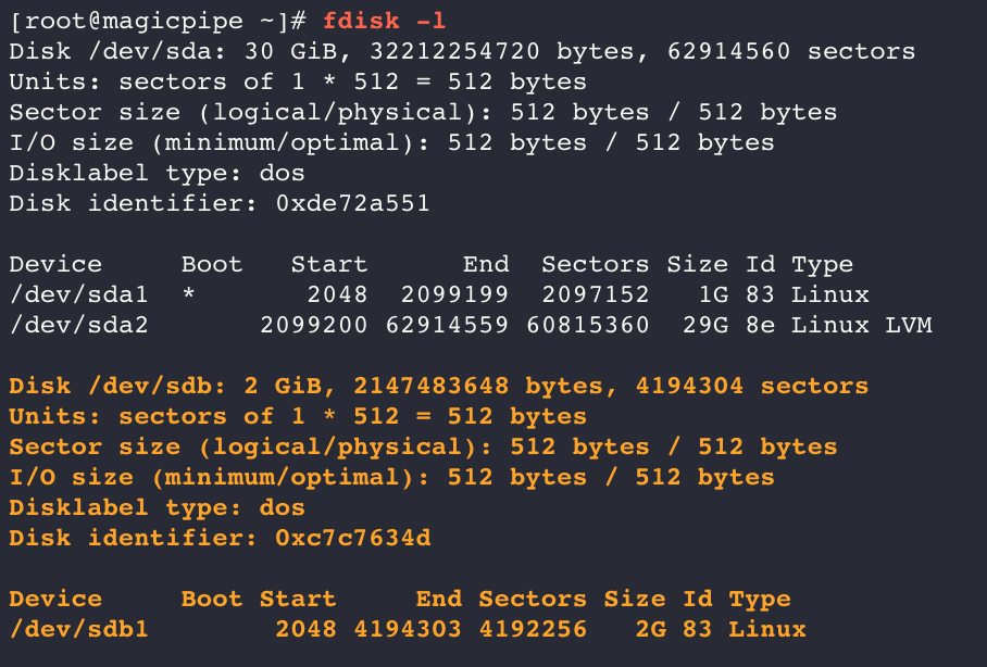  [CentOS 8] Disk 관리 | mount, umount