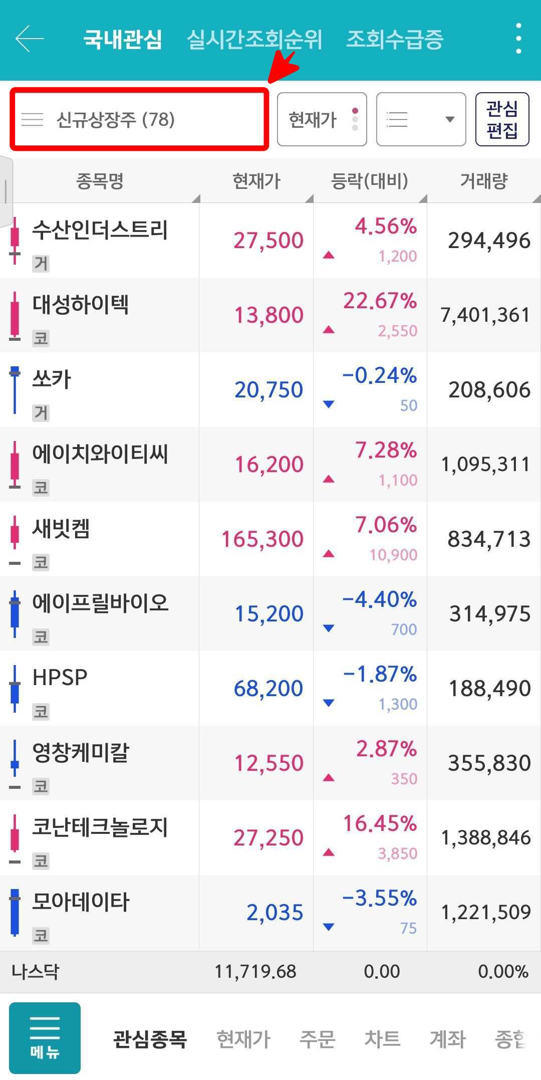 영웅문 신규상장주