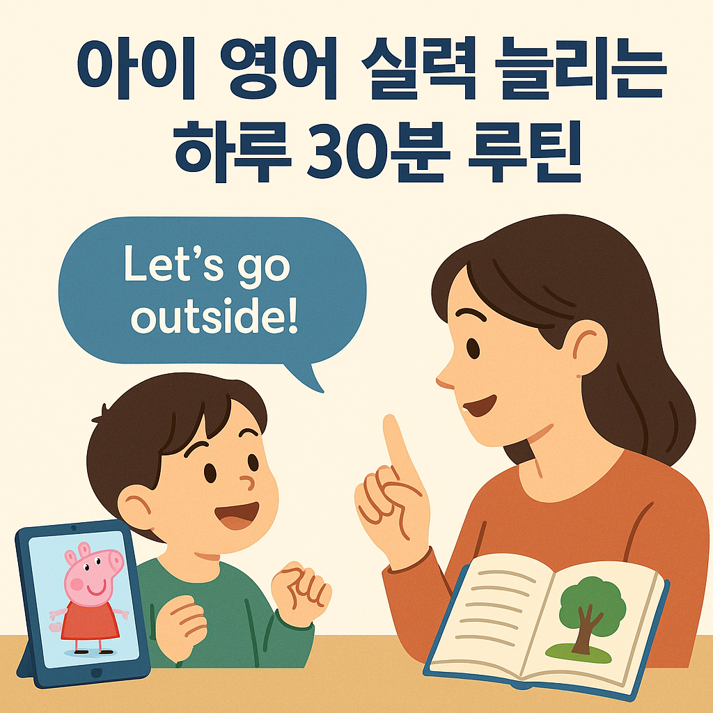아이 영어 실력 늘리는 하루 30분 루틴