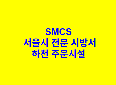 하천 주운시설 SMCS 서울시 전문 시방서