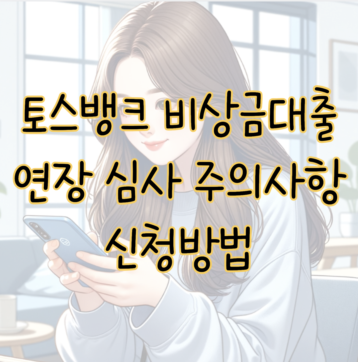 토스뱅크 비상금대출 연장 심사 전 주의사항 및 신청하는 방법 표지