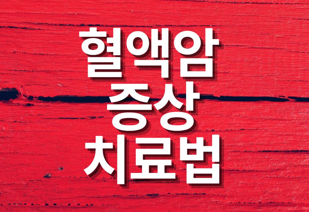  혈액암(백혈병) 이란? 증상 및 치료 방법은?