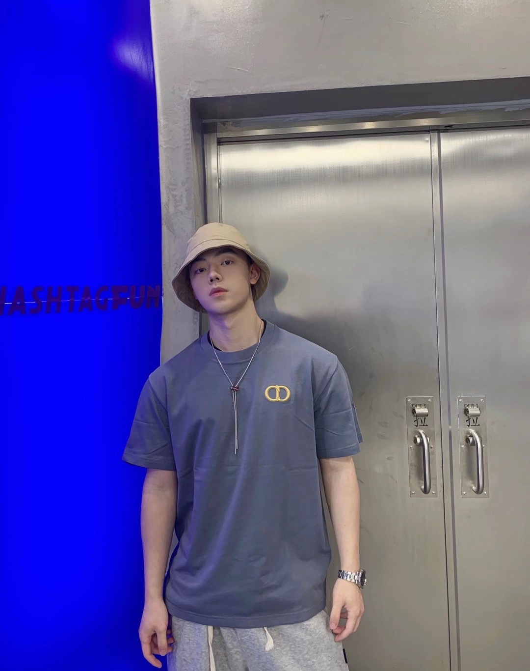  [DIOR] 디올 CD 아이콘 코튼 반팔 티셔츠
