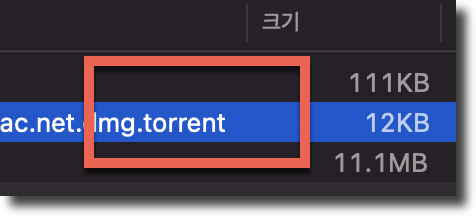 torrent 파일 실행시키기