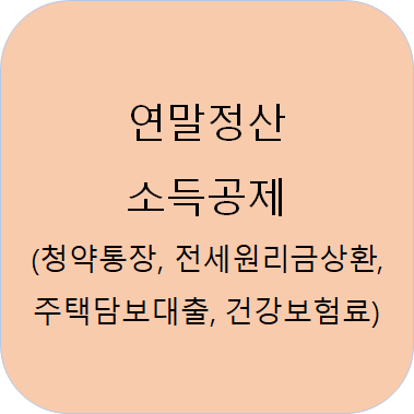  연말정산 & 13월의 보너스 - 소득 공제(2) : 건강보험료 & 주택마련저축, 주택임차 차입금 원리금 상환, 장기주택저당차입금 이자 상환