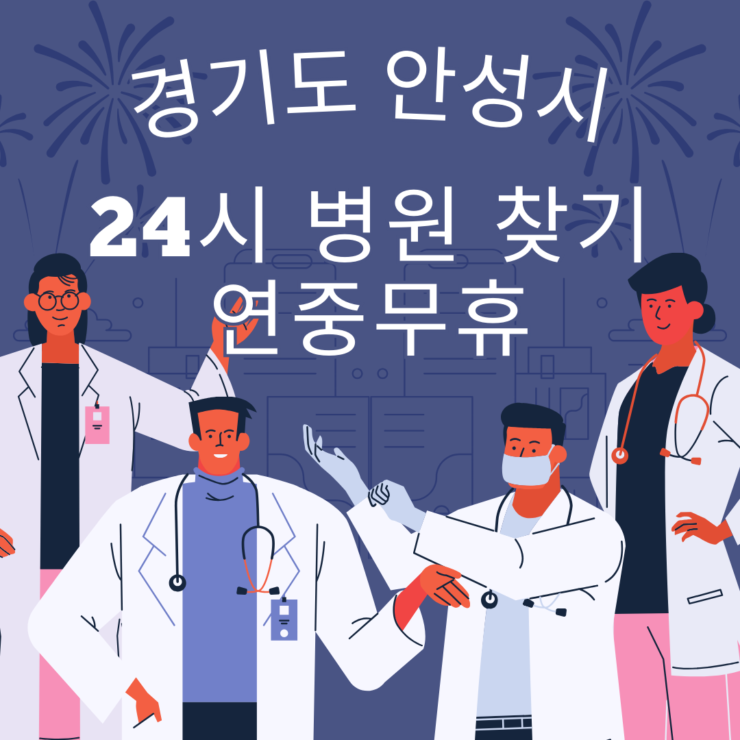 경기도 안성시 24시 야간 및 일요일 주말 진료 병원