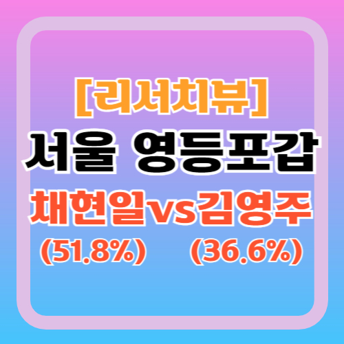 영등포갑-채현일-김영주-허은아-지지율