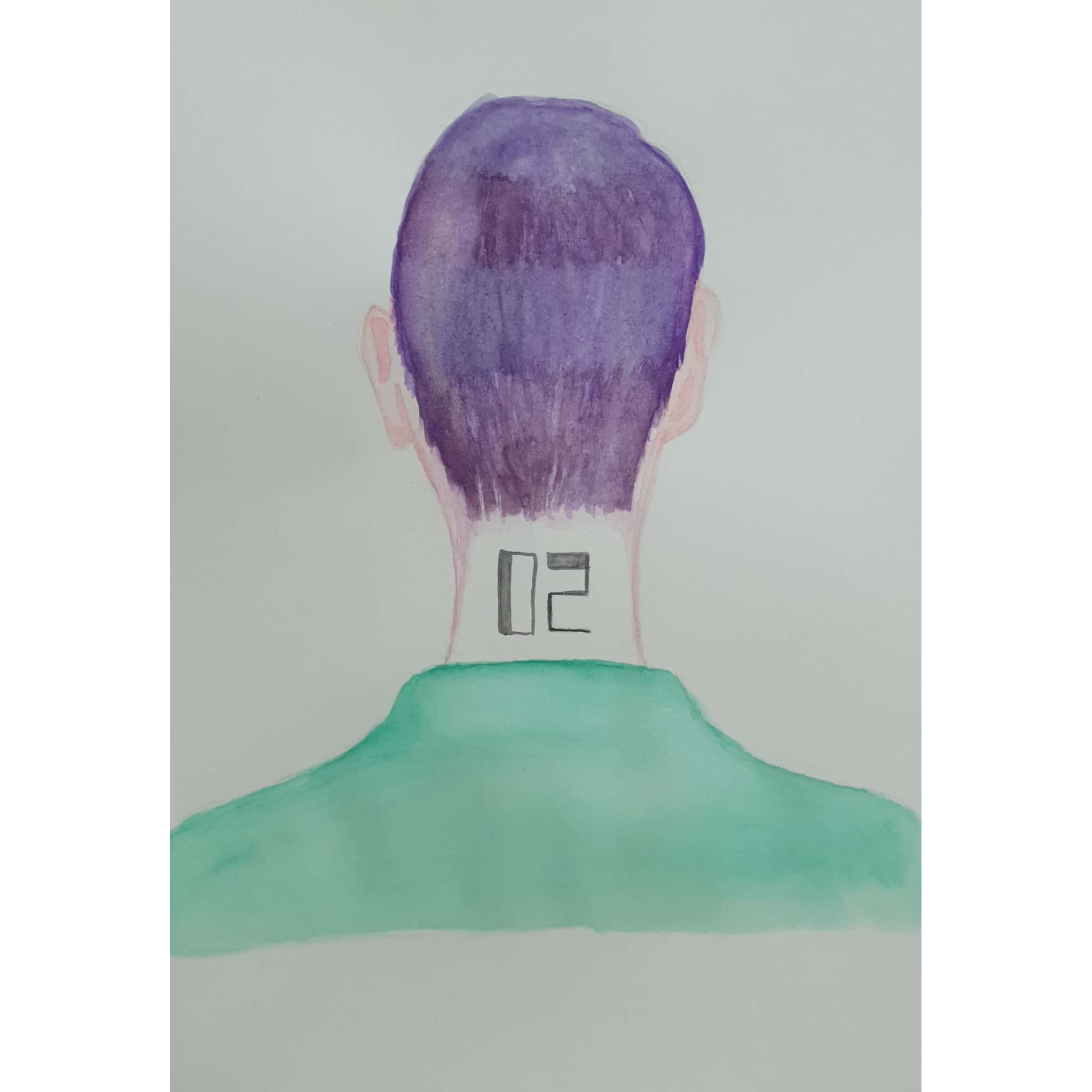  Back 뒤 / 일러스트 그림 드로잉 / 인물화 그리기