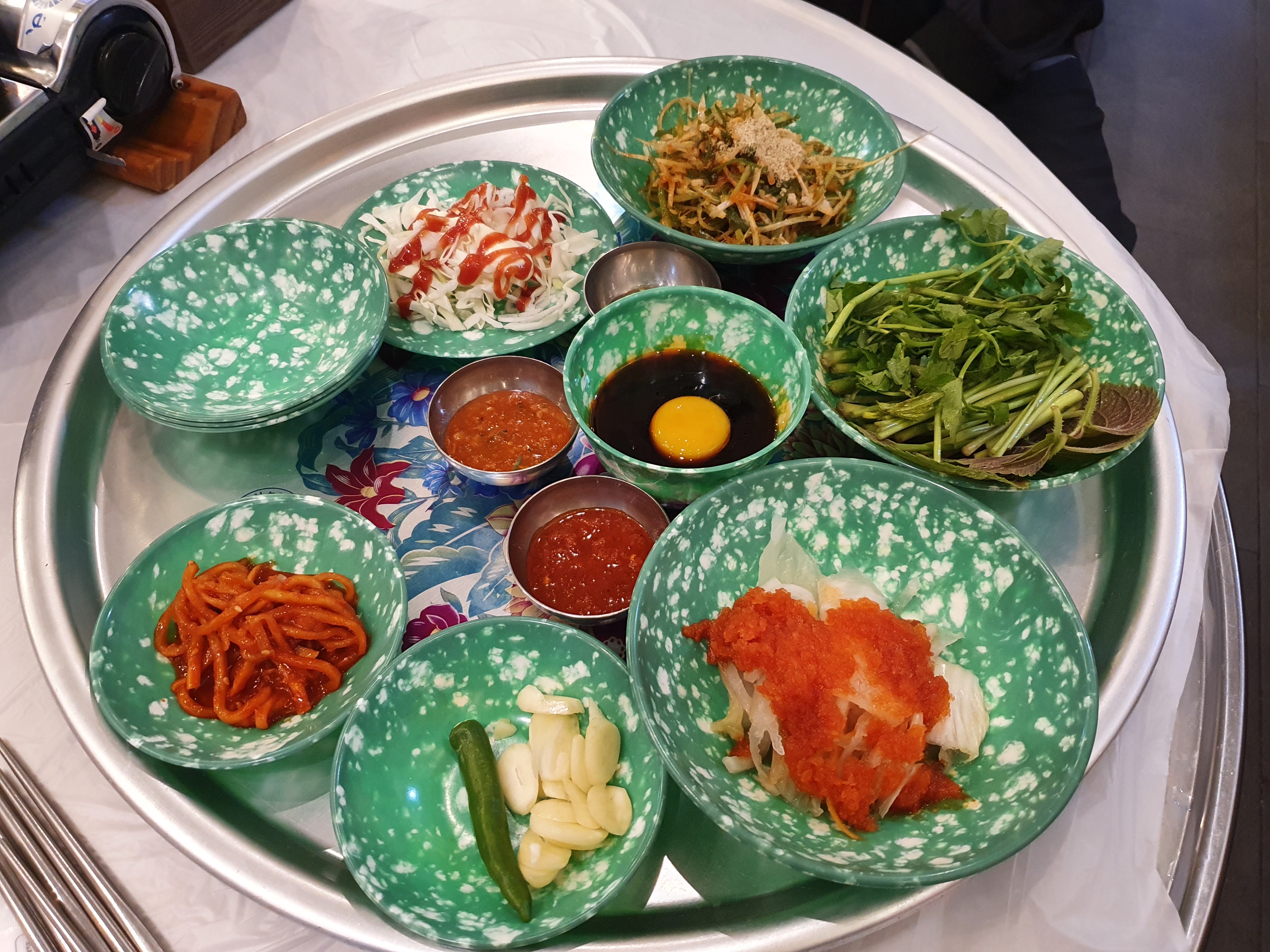 하남맛집 미삼회관 미나리와 함께먹는 삼겹살 그리고 미나리쫄면
