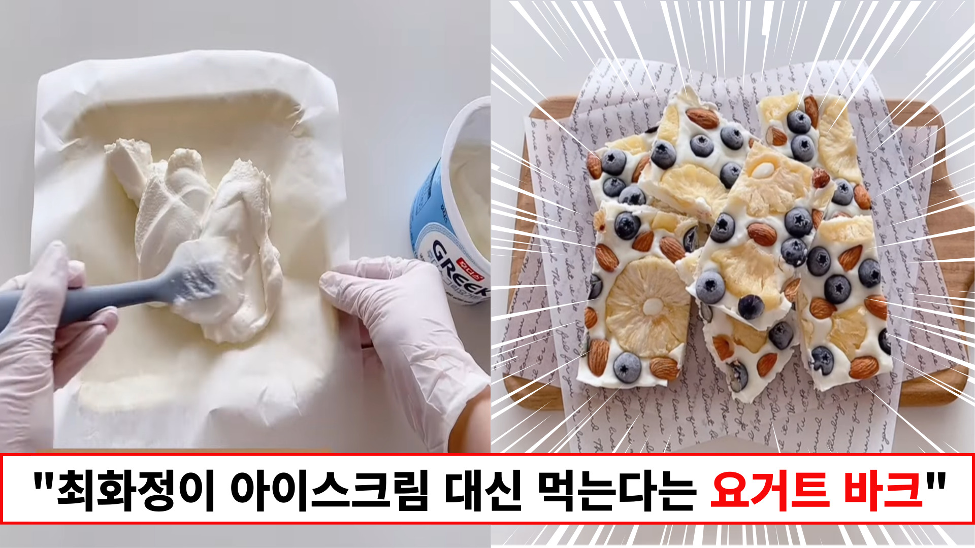 "요거트를 냉동실에 넣어주면 끝입니다" 아이스크림 러버의 마음을 사로잡은 건강과 맛 잡은 요거트 바크 레시피