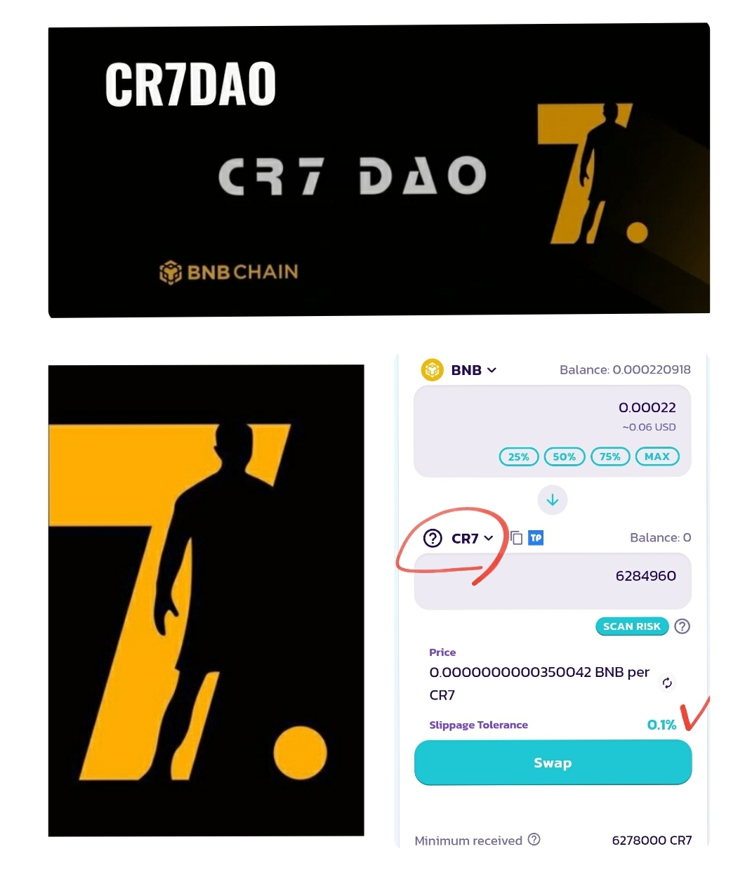  날강두 에어드랍 CR7 DAO 10,000,000 12월 15일 마감(Cristiano Ronaldo CR7 Airdrop)