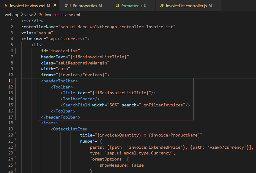  [ SAPUI5 ] Filtering