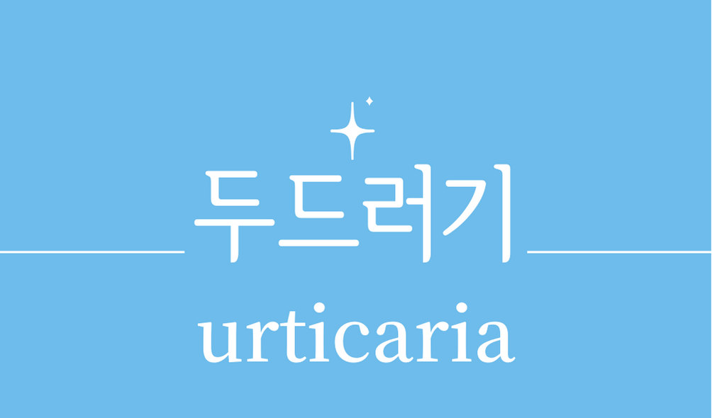 '두드러기(urticaria)'