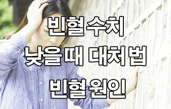  빈혈 수치 낮을 때 대처 방법 : 정상 수치, 빈혈 원인