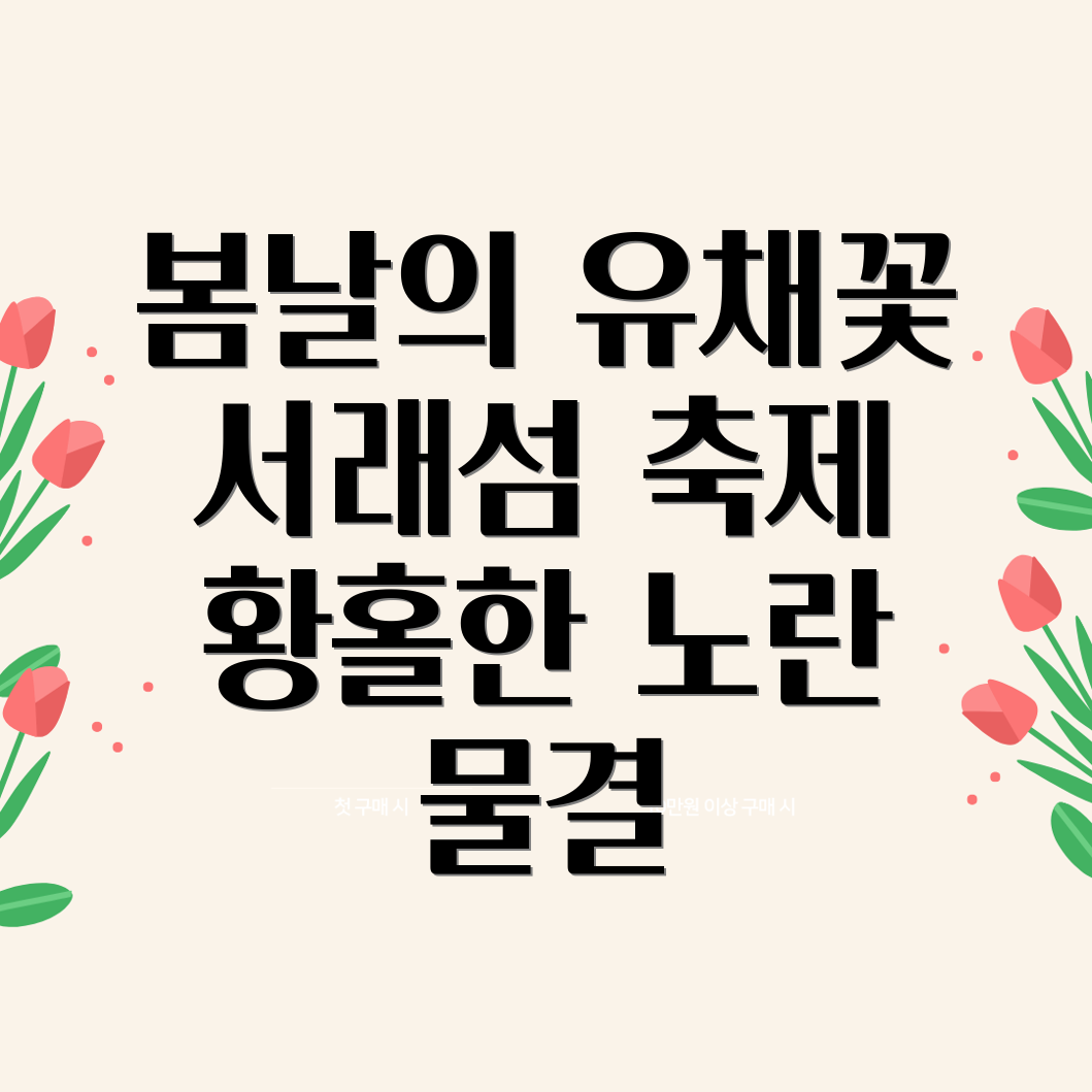 서래섬 유채꽃