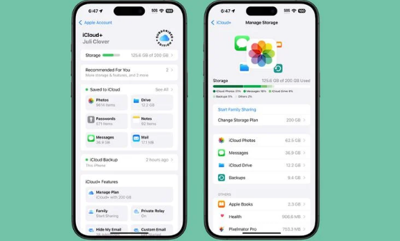 iOS 18의 iCloud 인터페이스가 대대적으로 개편(출처-macrumors)