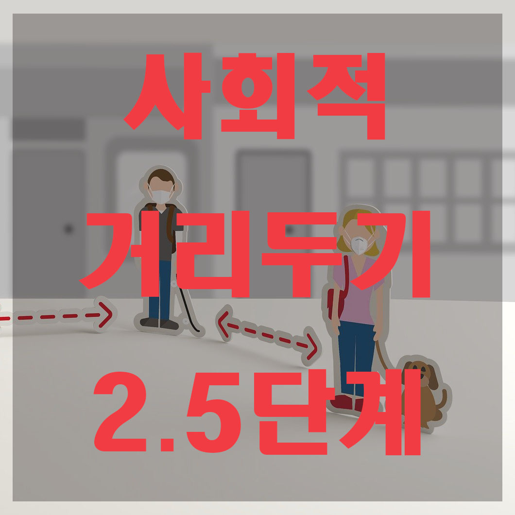  사회적 거리두기 2.5단계 요약정리