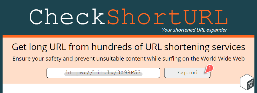 CheckShortURL.com 단축 URL 분석