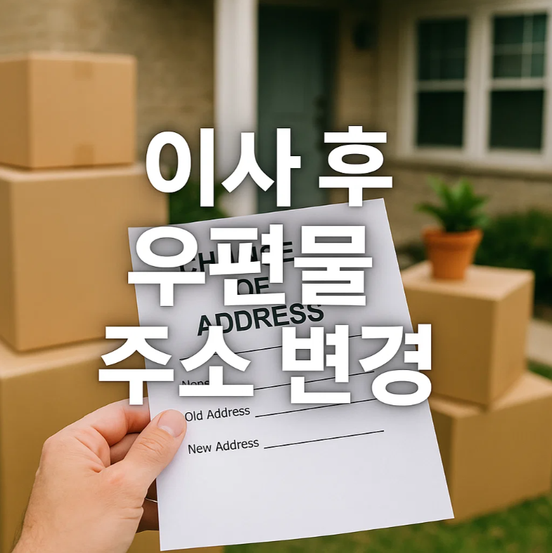 이사 후 우편물 주소 변경