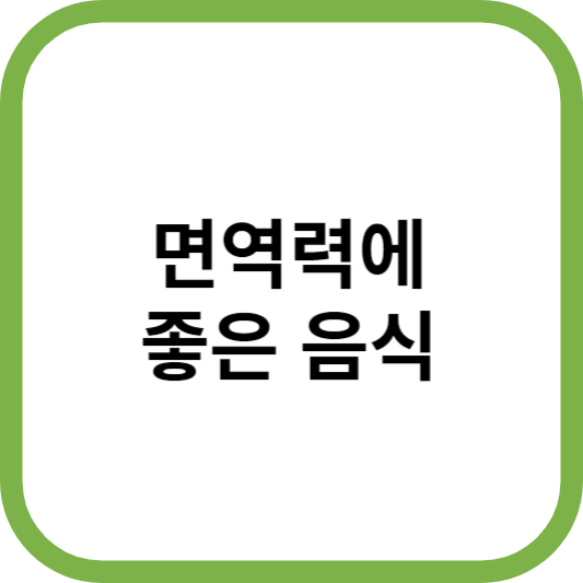 면역력에-좋은-음식