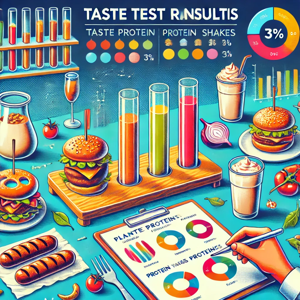 식물성 단백질 제품의 맛 테스트 결과 분석