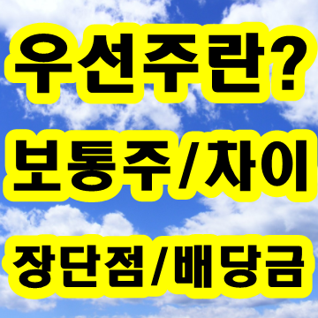 우선주란-보통주-차이-배당금-삼성-한화-엘지-두산-CJ-SK-현대-자동차-대한-항공-장점-단점-초보-주식-투자-원칙-방법-워런-버핏