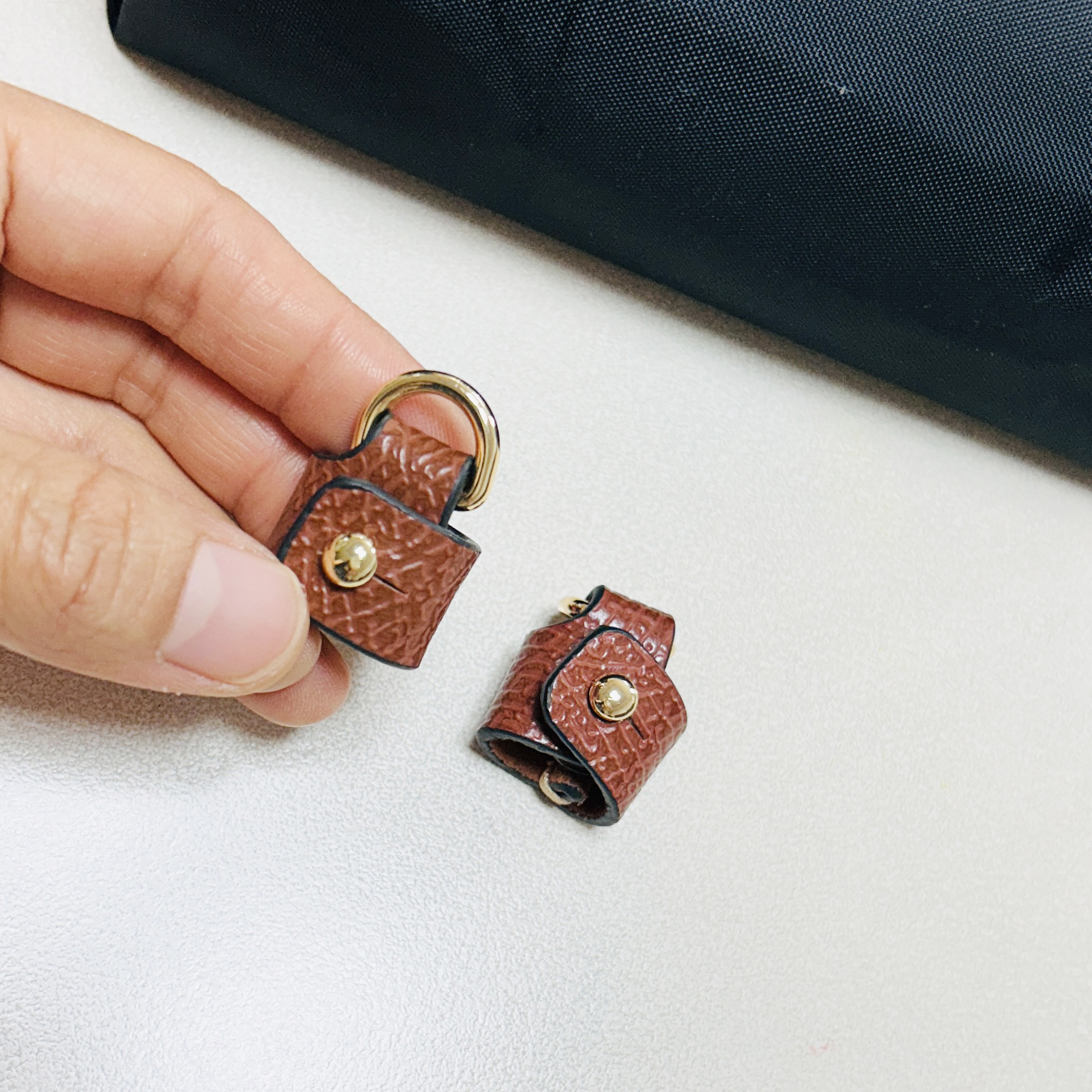 롱샴 르 플리아쥬 오리지널 핸들 파우치 스트랩 고리