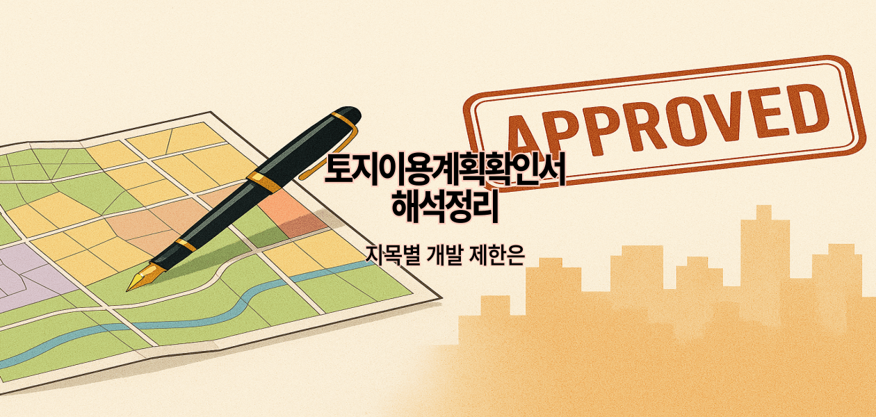 토지이용계획확인서 해석정리｜지목별 개발 제한은?