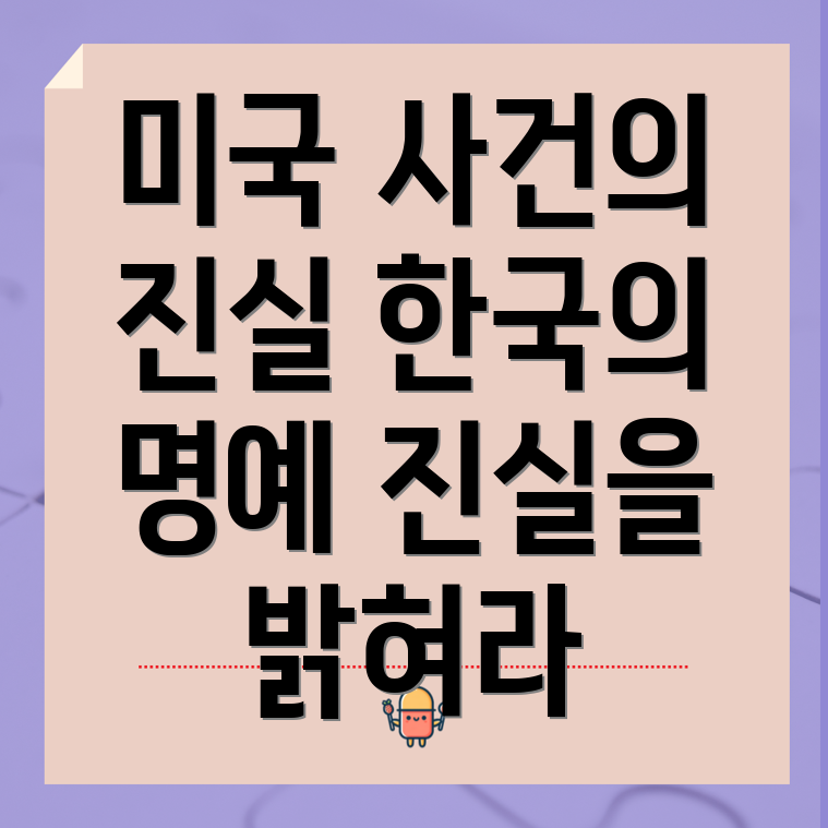 미국 사건의 거짓