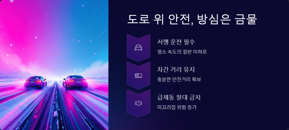 폭설 사태 긴급 대처법