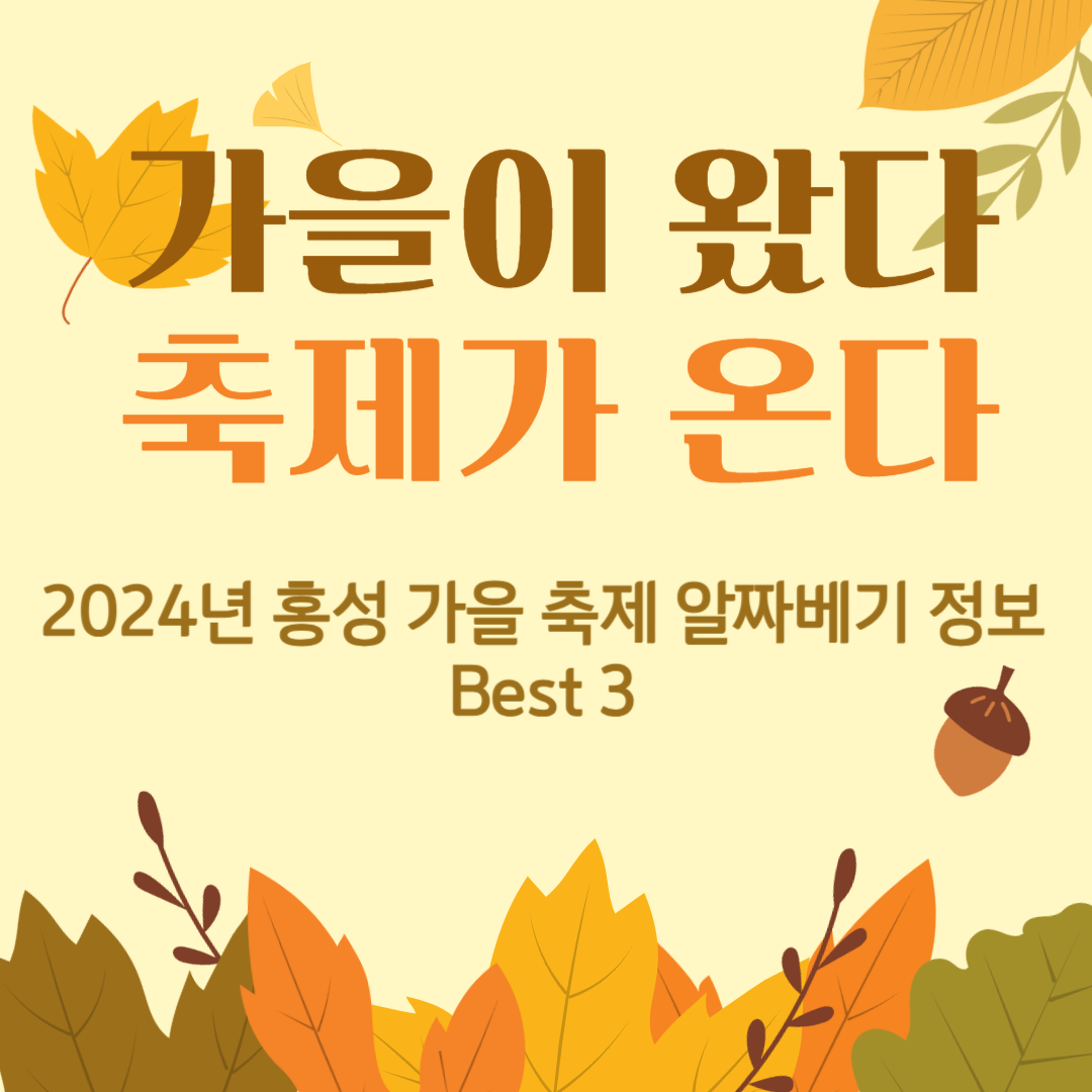 2024 홍성 가을 축제 best3