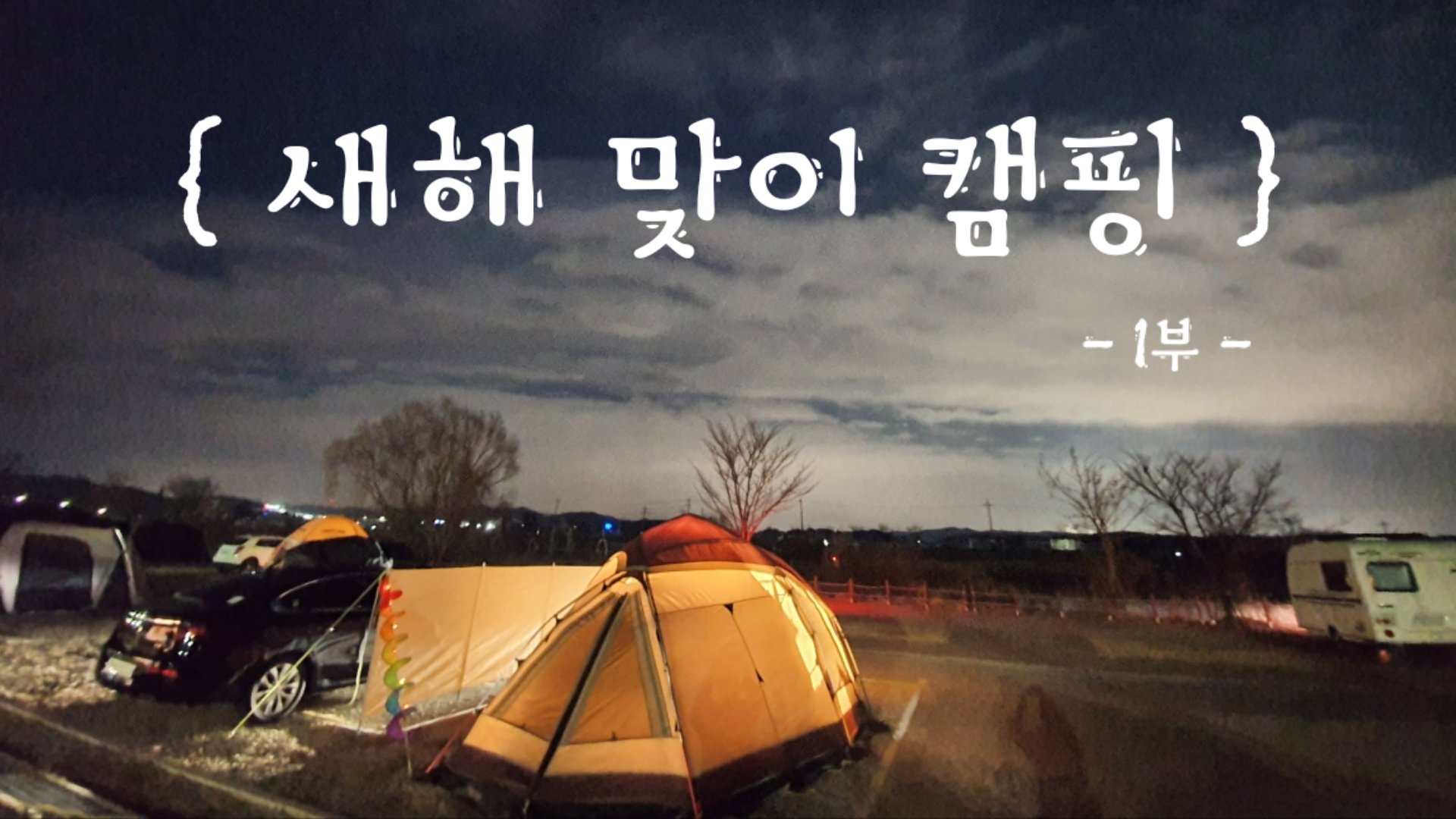  새해 맞이 캠핑 (1부) l 진위천캠핑장 l 통삼겹살 l 에그인헬 l 위스키 l 잭다니엘  l 영하12도 l 2021년 l 갑작스런 눈