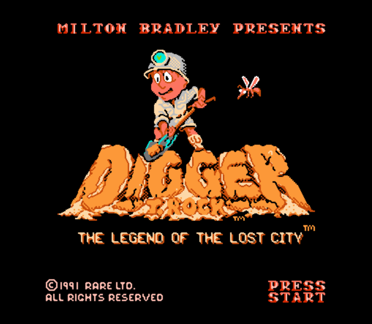  NES ROMS - Digger T. Rock The Legend of the Lost City (EUROPE / 유럽판 롬파일 다운로드)