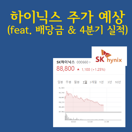  하이닉스 주가, sk하이닉스 전망. 4분기 실적 저조 및 배당금 지급