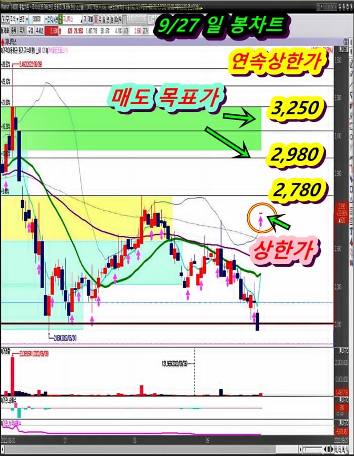 지니틱스-일-봉-차트